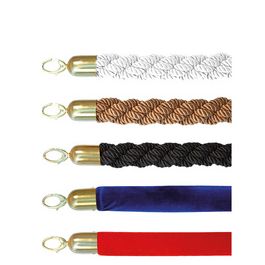 Securit Corde pour poteau d'accueil CLASSIC, blanc / or