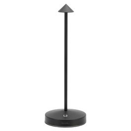 Securit Lampe de bureau LED rechargeable ANGELINA, noir