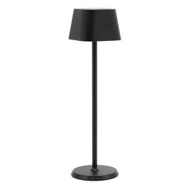 Securit Lampe de table LED rechargeable GEORGINA, noir