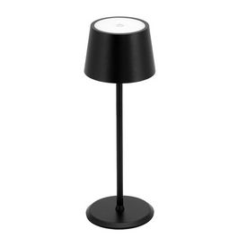 Securit Lampe de table LED rechargeable MONTE CARLO, noir