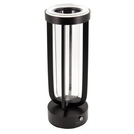 Securit Lampe de table à LED rechargeable FLORENCE, noir