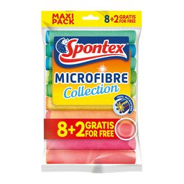Spontex Chiffon microfibre Collection, 8+2 GRATUIT