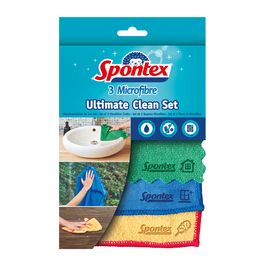 Spontex Chiffon microfibres Ultimate Clean, set de 3
