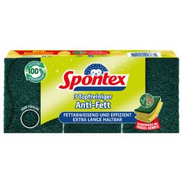 Spontex Éponge Anti-Gras, pack de 3