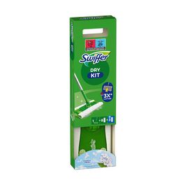 Swiffer Kit de démarrage balai, serpillères humides/sèches