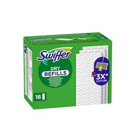 Swiffer Serpillère sèche, pack de recharge de 18