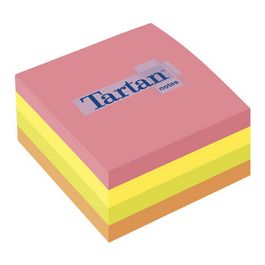 Tartan Bloc-notes repositionnable en forme cube, 76 x 76 mm