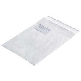 Tyvek Pochettes d'expédition C4, avec fenêtre, 55 g/m2,blanc