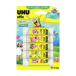 UHU Bâton de colle stic Bob l'éponge, 5 x 8,2 g, blister