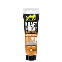 UHU Colle de montage KRAFT UNIVERSAL, tube de 200 g, blanc