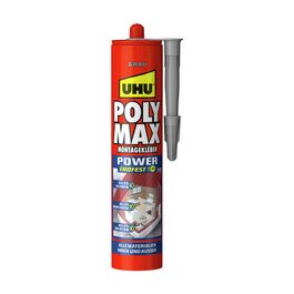 UHU Colle de montage POLYMAX POWER prise rapide, 425 g, gris