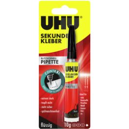 UHU Colle instantanée blitzschnell PIPETTE, flacon de 10 g