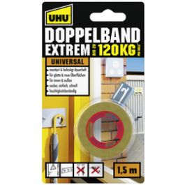 UHU Ruban adhésif de montage EXTREM, double face