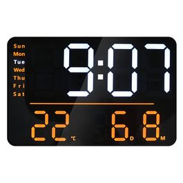 UNiLUX Horloge digitale multifonction à LED NUMI, noir