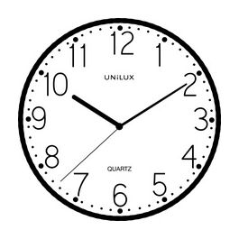 UNiLUX Horloge murale/horloge à quartz NESSY, noir