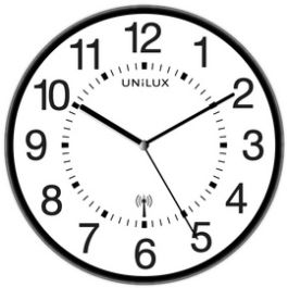 UNiLUX Horloge radio-pilotée "WAVE", noir