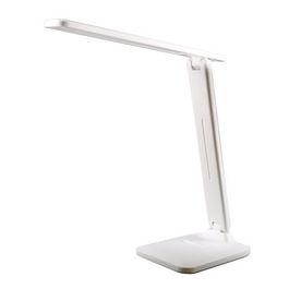 UNiLUX Lampe de bureau à LED et batterie HALO, pied, blanc