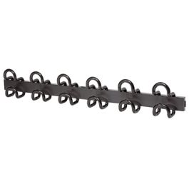 UNiLUX Patère "FIL346", 6 crochets, noir