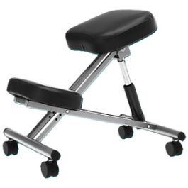 UNiLUX Tabouret ergonomique assis-genoux ERGO LEG, noir
