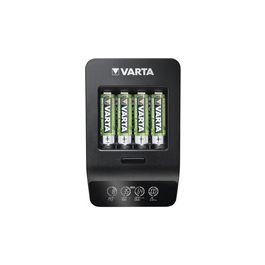 VARTA Chargeur LCD Smart Charger+, avec 4x piles Mignon