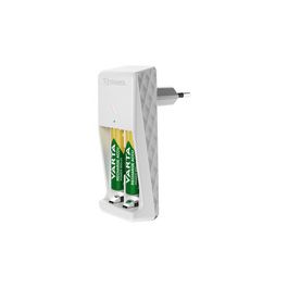 VARTA Chargeur Mini Charger, équipé de AAA, blanc