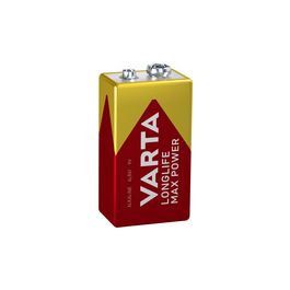 VARTA Pile alcaline Longlife Max Power, E-Bloc (9V)