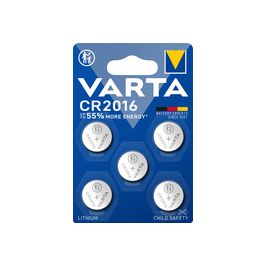 VARTA Pile bouton au lithium "Electronics" CR2016, pack de 5