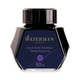 WATERMAN Flacon d'encre, contenu: 50 ml, en verre, violet