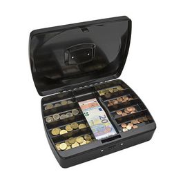 WEDO Caisse à monnaie avec serrure à combinaison, noir