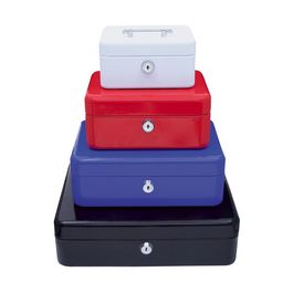 WEDO Caisse avec clip, (L)152 x (P)115 x (H)80 mm, bleu