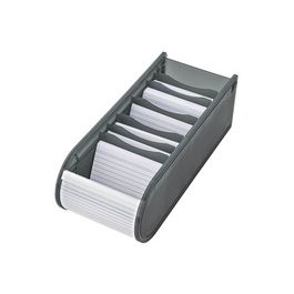 WEDO Fichier éducatif A8 paysage, 100 fiches, gris