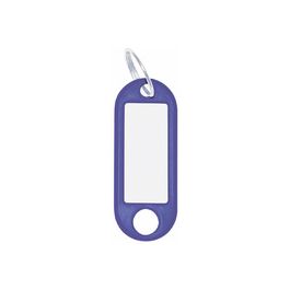 WEDO Porte-clés avec anneau, diamètre: 18 mm, bleu