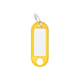 WEDO Porte-clés avec anneau, diamètre: 18 mm, jaune