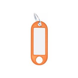 WEDO Porte-clés avec anneau, diamètre: 18 mm, orange