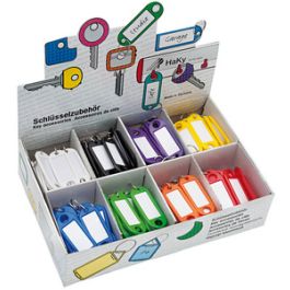 WEDO Porte-clés avec anneau, diamètre: 18 mm, présentoir x200