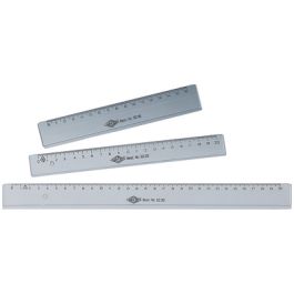 WEDO Règle plate, 300 mm, en plastique, transparente