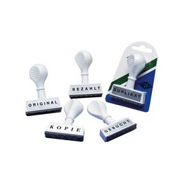 WEDO Textstempel "GEBUCHT", Abdruckbreite: 45 mm
