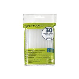 WESTCOTT Bâtons de colle à chaud, diamètre: 7 mm, 30 pièces
