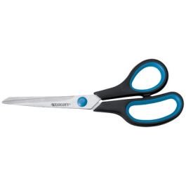 WESTCOTT Ciseaux Easy Grip, longueur: 247 mm, bleu/noir