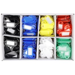 WESTCOTT Porte-clé avec anneau, pack de 200, assorti