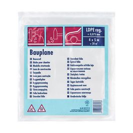 WESTEX Bâche de chantier LDPE, 75 microns, 4 x 5m, noir