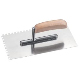 WESTEX Platoir dentelé inox, 270 x 130 mm, denture 6x6 mm
