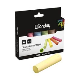 Wonday Craie de trottoir "marelle", étui carton de 6