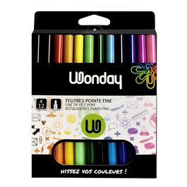 Wonday Feutre MIN'O, pointe fine, étui carton de 12