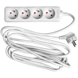 Wonday Prolongateur multiprise, 4 prises, blanc