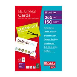 agipa Cartes de visite MicroLine, 85 x 54 mm, 285 g/m2