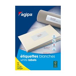 agipa Etiquette universelle, 50 x 25 mm, blanc