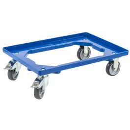allit Chariot de transport ProfiPlus EuroRoll OB 600, bleu x2