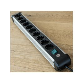 brennenstuhl Steckdosenleiste Premium-Alu-Line, 10-fach