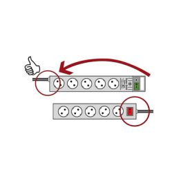brennenstuhl Steckdosenleiste "Super-Solid", 8-fach, schwarz